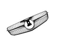 Maglia Della Griglia Del Paraurti Dell'ingresso Anteriore Per La Classe C Per W204 C204 2007-2014 Griglie Paraurti(Type 1 Black)
