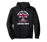 Maglia della Liberia britannica coltivata con radici liberiane Felpa con Cappuccio