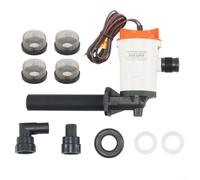Maglia dell'acciaio inossidabile dello sbocco della pompa 19mm della barca | Portata 800 GPH, 4 m per la testa massima, alimentazione 12 V CC, aumenta l'ossigeno, ideale per pozzi vivi