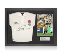 Maglia dell'Inghilterra autografata da Jonny Wilkinson. Cornice dell'icona