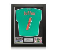 Maglia dell'Italia autografata da Gianluigi Buffon e incorniciata.