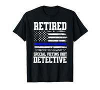 Maglia detective dell'unità vittime speciali in pensione, pensionamento Maglietta