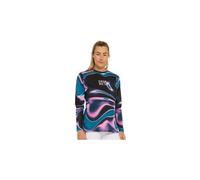 Maglia dharco race donna a manica lunga nero rosa