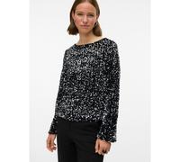 Maglia di paillettes Nero XS Tinta unita