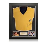 Maglia di Star Trek autografata da William Shatner. Incorniciato