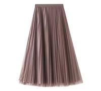 Maglia di velluto dorato semicircola da donna con entrambi i lati di una gonna lunga a pieghe che indossa gonne sciolte, elegante e lunga plissettata, comoda gonna invernale baggy elastica a vita