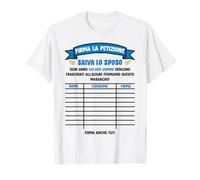 Maglia divertente Firma la petizione salva lo sposo Maglietta