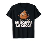 Maglia Divertente Mi Scappa la Cacca, Gioco di Parole Maglietta