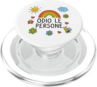 Maglia Divertente ODIO LE PERSONE vi voglio bene… da lontano PopSockets PopGrip per MagSafe