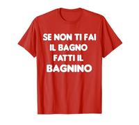 Maglia Divertente Se Non Ti Fai Il Bagno Fatti Il Bagnino Maglietta