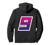 Maglia Divisa Numero Nove, NONO Compleanno Felpa con Cappuccio