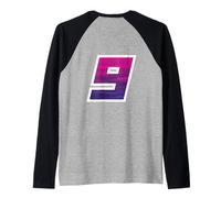 Maglia Divisa Numero Nove, NONO Compleanno Maglia con Maniche Raglan