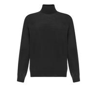 Maglia dolcevita in 140's Lana Merino superfine, Uomo, Nero, Taglia: XL
