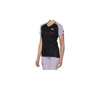 Maglia donna 100 airmatic a manica corta nero viola