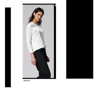 Maglia donna a manica lunga morbido mix di cotone e viscosa 4858 JADEA