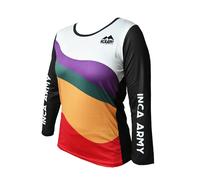 Maglia donna a maniche lunghe Inca Army Vinicunca Noir