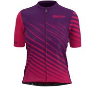 Maglia Santini Astro manica corta viola rosa donna - L
