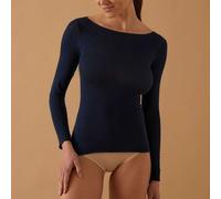 Maglia Donna Cachmere Scollo a Barca Manica Lunga Modal e Cashmere Jadea 4064