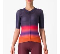 Maglia Castelli Climber's 4.0 Rosso Corsa manica corta blu notte rosa arancio donna - M