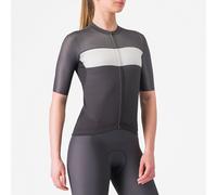 Maglia a maniche corte castelli elegante donna nero grigio