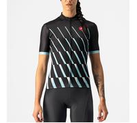 Maglia Castelli Pendio manica corta nero blu celeste donna - M