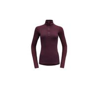 Maglia donna devold duo active merino 205 z neck a manica lunga rosso