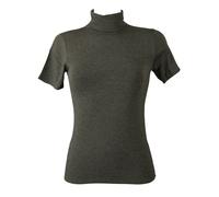 Maglia donna dolcevita ciclista mezza manica RAGNO collo alto calda viscosa sott