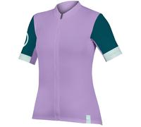 Maglia Endura FS260-Pro II manica corta viola perlato donna - S
