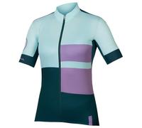 Endura - Women's FS260 Print Trikot Kurzarm - Maglietta da ciclismo L blu