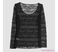 Maglia donna girocollo in pizzo trasparente Cotonella ADD16