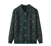 Maglia Donna Invernale,Maglioni Cardigan Lavorati A Maglia per Donne Di Mezza Età E Anziane Magliette Invernali Calde E Soffici In Peluche per Vecchie Signore Vestiti Retrò per Nonne Maglione La