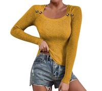 Maglia Donna Invernale Manica Lunga Elasticizzato Aderenti Intimo Donna Leggero Aderente Basic Primavera Autunno Scollo a V Magliette Termiche Donna Elegante Traspirante Sexy Slim Top Dolcevita Bianco