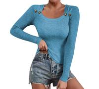Maglia Donna Invernale Manica Lunga Elasticizzato Aderenti Intimo Donna Leggero Aderente Basic Primavera Autunno Scollo a V Magliette Termiche Donna Elegante Traspirante Sexy Slim Top Dolcevita Bianco