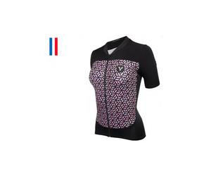 Maglia donna lebram iron cross manica corta color salmone nero su misura