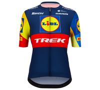 Santini Lidl Trek Short Sleeve Jersey Multicolor L Donna
