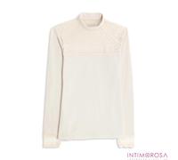 Maglia donna lupetto con pizzo e cotone Cotonella ADD13