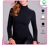 Maglia donna lupetto cotonella 3511 in caldo cotone elasticizzato