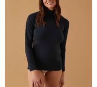 JADEA Maglia Donna 4101: Lupetto a Manica Lunga in Soft Cotton con Garzatura Interna, Calore l Comfort, vestibilità Perfetta l Morbidezza Avvolgente, Blu, S