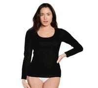 3 MAGLIE DONNA NOTTINGHAM IN COTONE INTERLOCK ART NUVOLA COL. E MIS. A SCELTA (7, NERO)