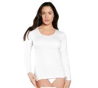 NOTTINGHAM 2 Pezzi Maglia Donna Manica Lunga Nuvola in Caldo Cotone (Bianco, 2/S)