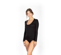 Maglia donna manica lunga scollo tondo liscio micromodal EGI