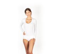 Maglia donna manica lunga scollo tondo liscio micromodal EGI