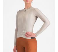 Maglia donna maniche lunghe Castelli Espresso - Beige S / Marrone