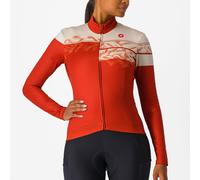 Maglia donna maniche lunghe Castelli Unlimited Thermal - Rosso S / Rosso