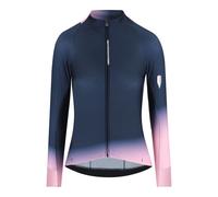 Maglia donna maniche lunghe Q36.5 Gregarius Hybrid Collar Fade - Blu S / Blu