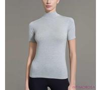 Maglia donna MC collo alto in ecoviscosa calda e morbida Ragno D794AY