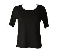 Maglia donna RAGNO manica corta collo tondo spacchetti laterali puro cotone arti