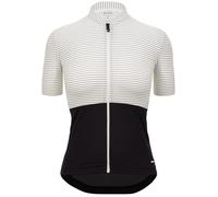 Santini Colore Riga Short Sleeve Jersey Bianco,Nero L Donna