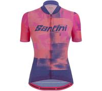 Santini Forza Short Sleeve Jersey Rosso,Viola M Donna
