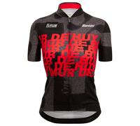 Maglia donna SANTINI La Flèche Wallonne 2023 nero/rosso L